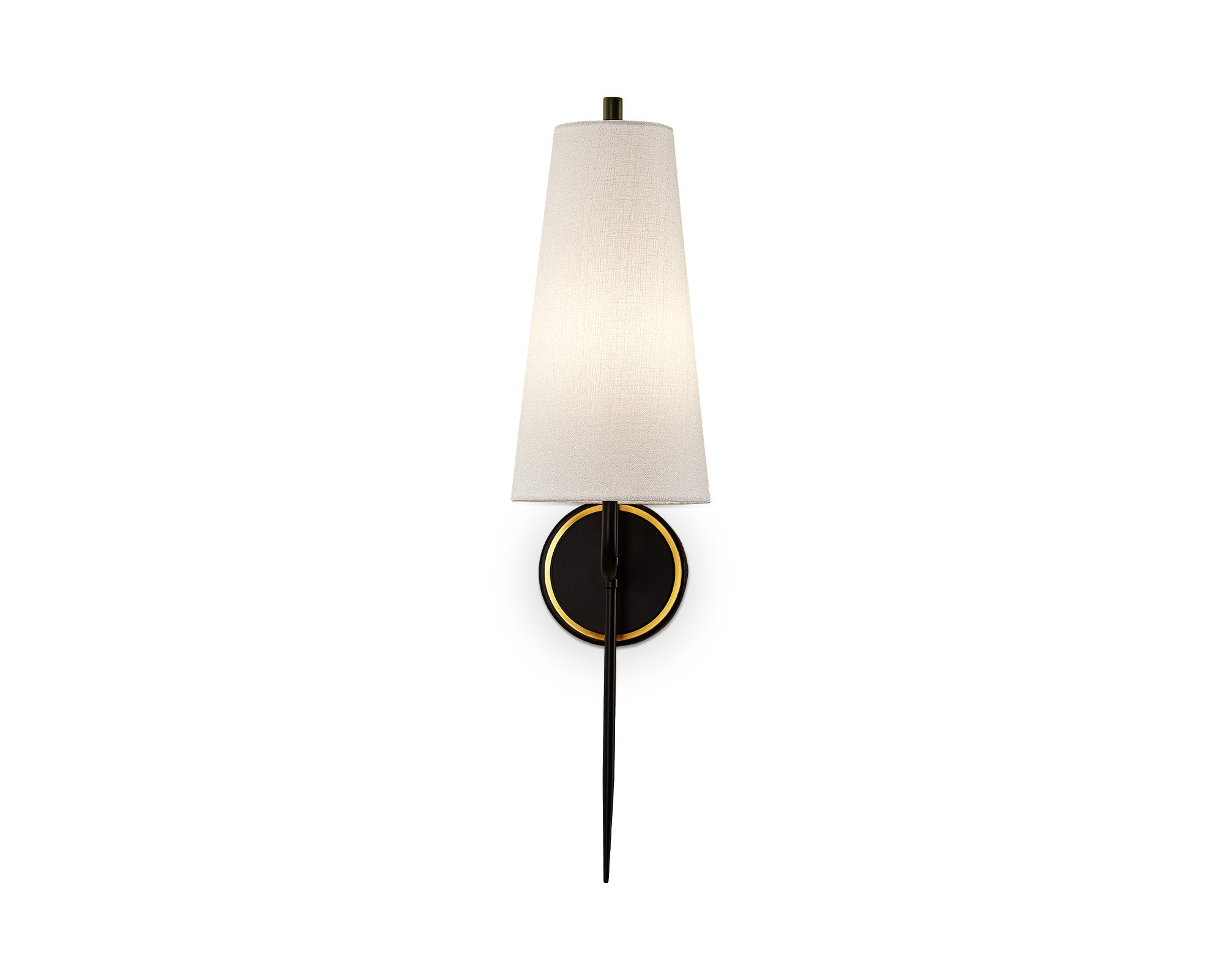 Serpa Wall Light  -  White, Black & Brass