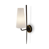 Serpa Wall Light  -  White, Black & Brass