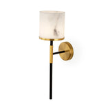 Liang & Eimil Callum Wall Light – Alabaster Effect, Brass & Black