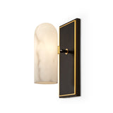 Amatti Wall Light - Alabaster, Black, Brass