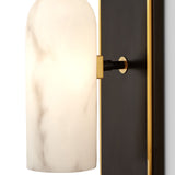 Amatti Wall Light - Alabaster, Black, Brass