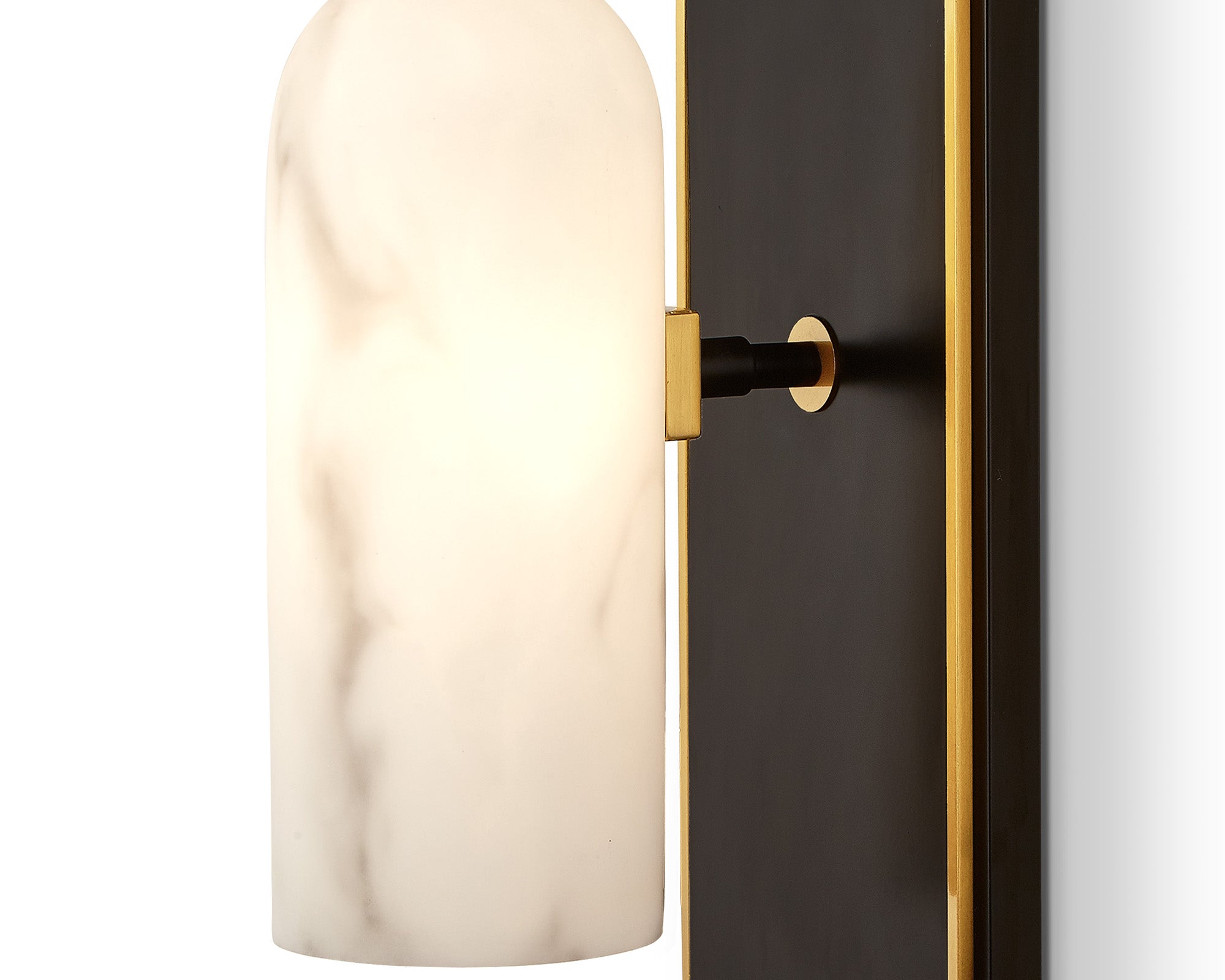 Amatti Wall Light - Alabaster, Black, Brass