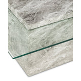 Rock Coffee Table  -  Grey Faux Marble