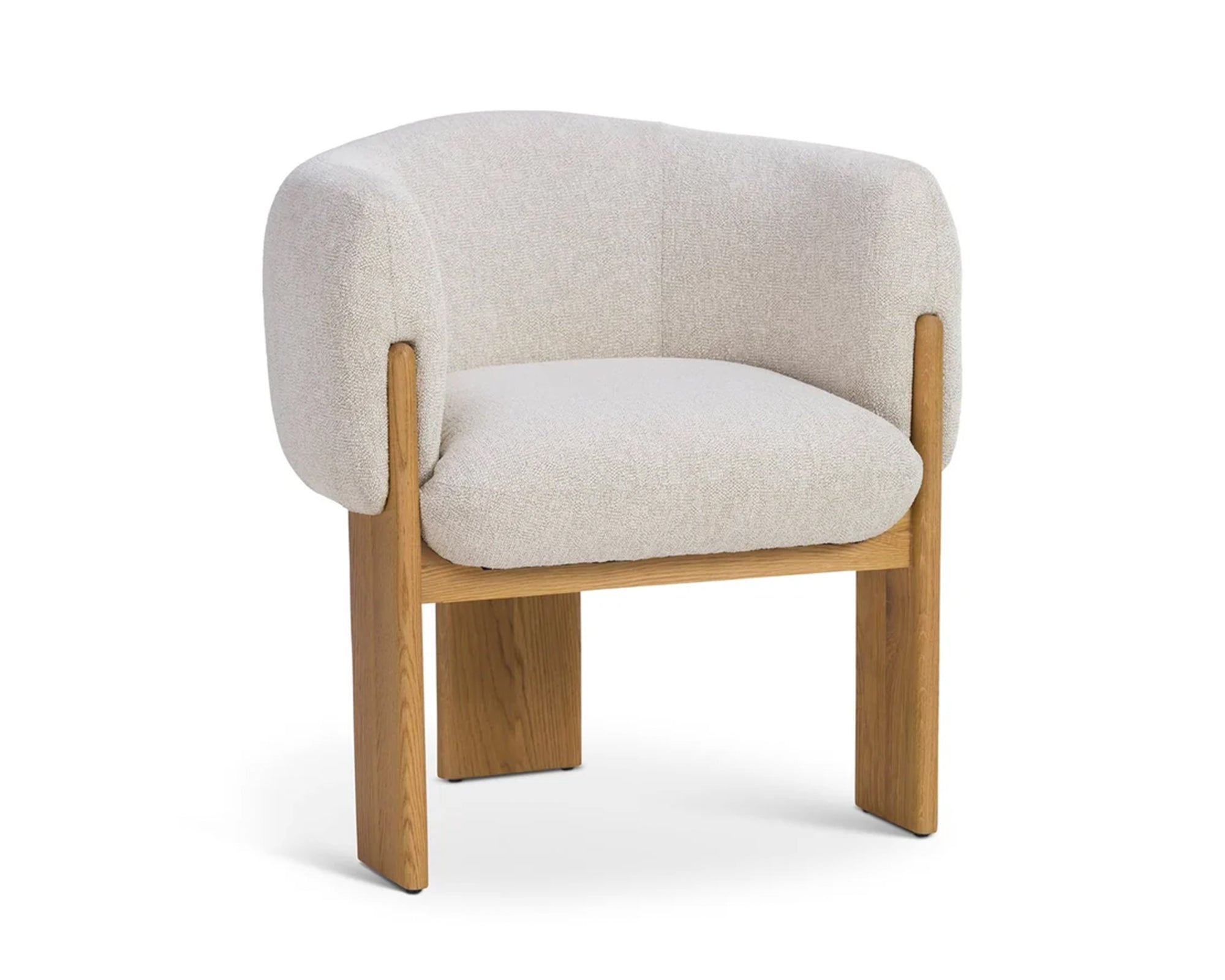 Liang & Eimil Lucca Dining Chair - Bilma Sand & Dry Honey Oak