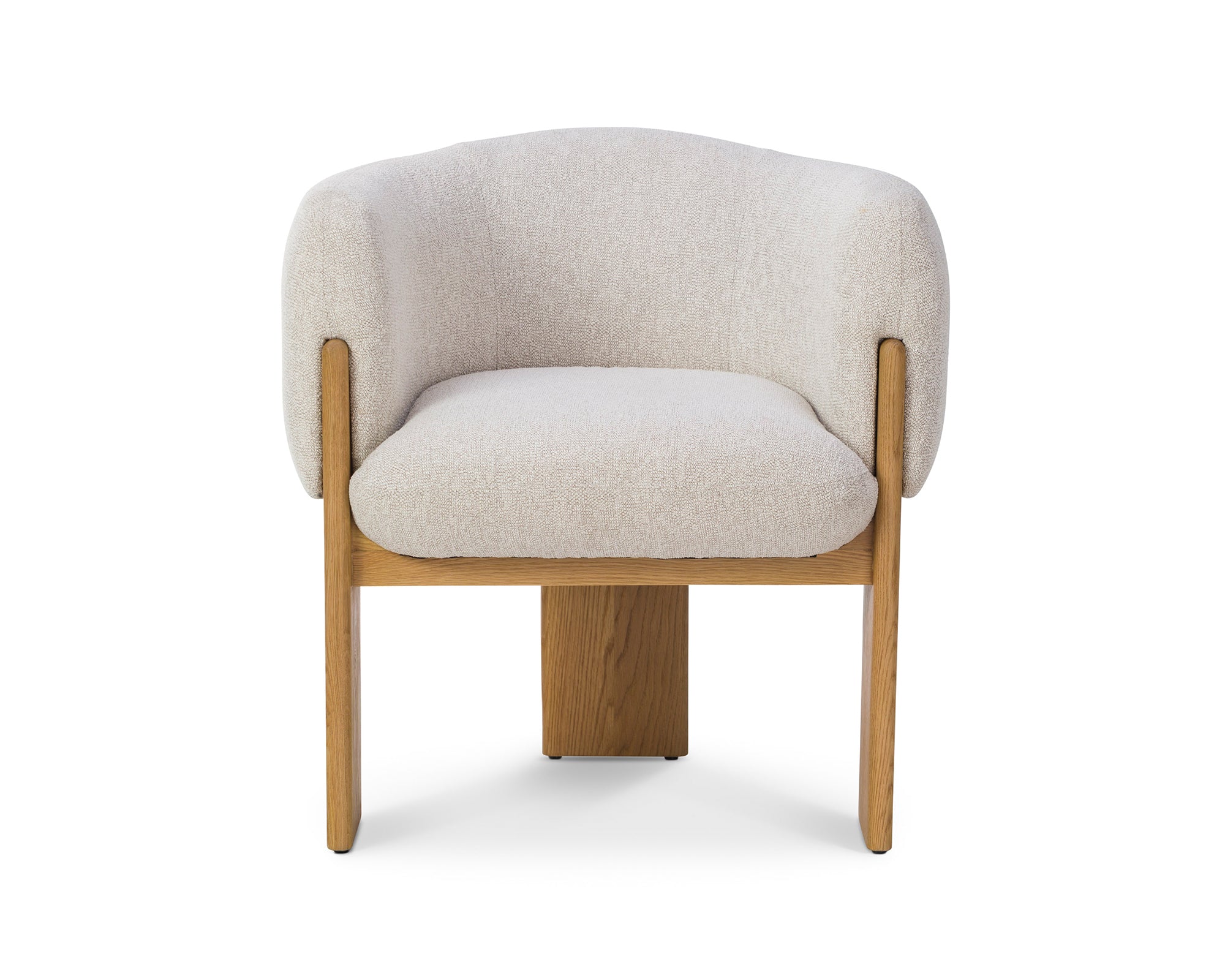 Lucca Dining Chair  -  Bilma Sand & Dry Honey Oak