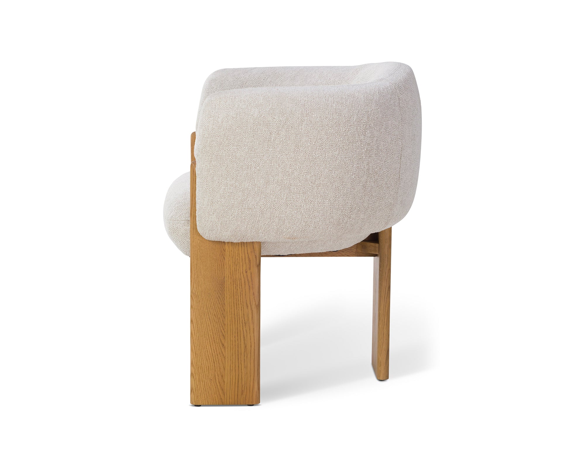 Lucca Dining Chair  -  Bilma Sand & Dry Honey Oak