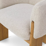 Lucca Dining Chair  -  Bilma Sand & Dry Honey Oak