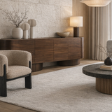 Liang & Eimil Lucca Dining Chair - Beverly Boucle Espresso Grey & Matt Black Oak