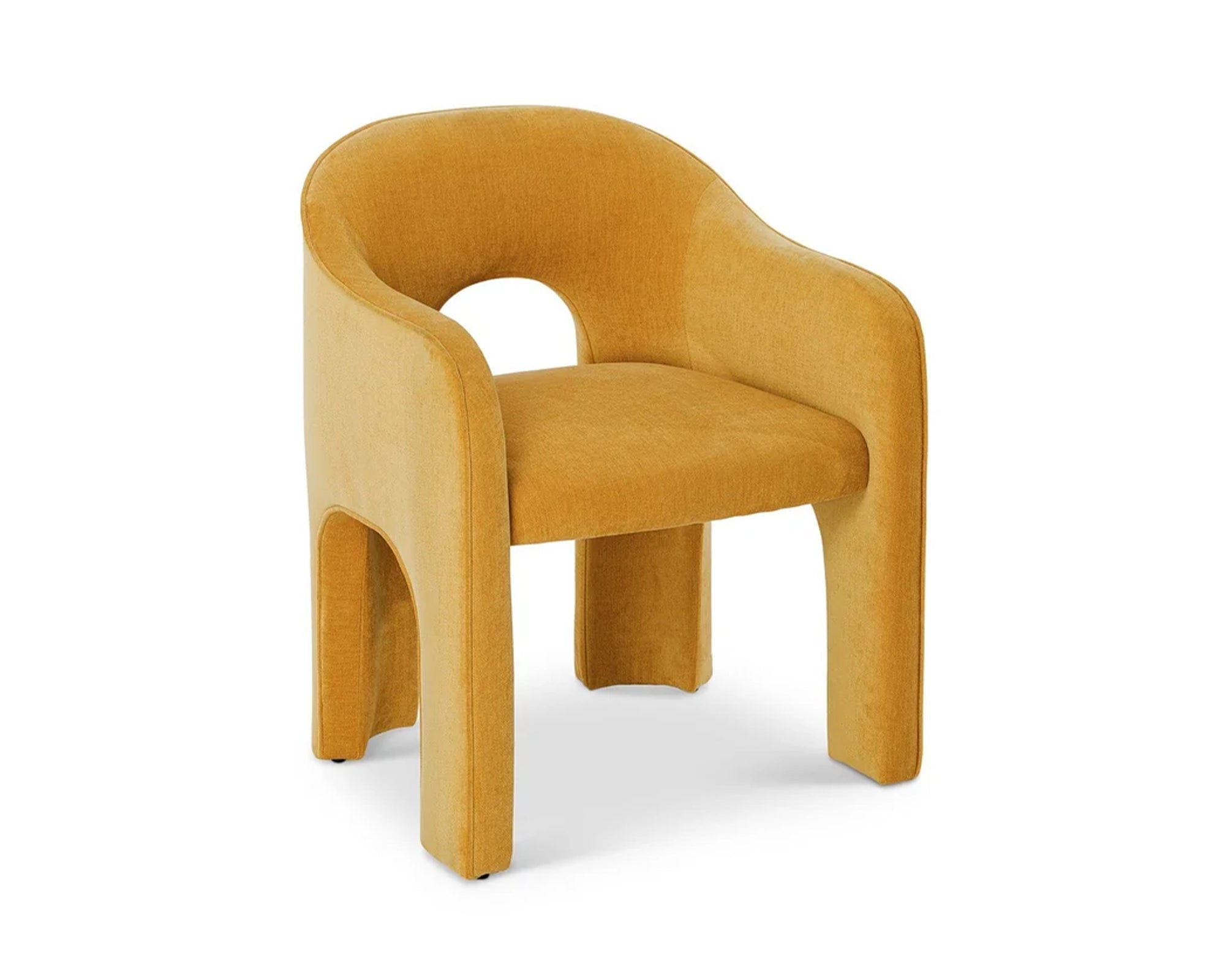 Liang & Eimil Kara Dining Chair – Morgan Ochre Chenille
