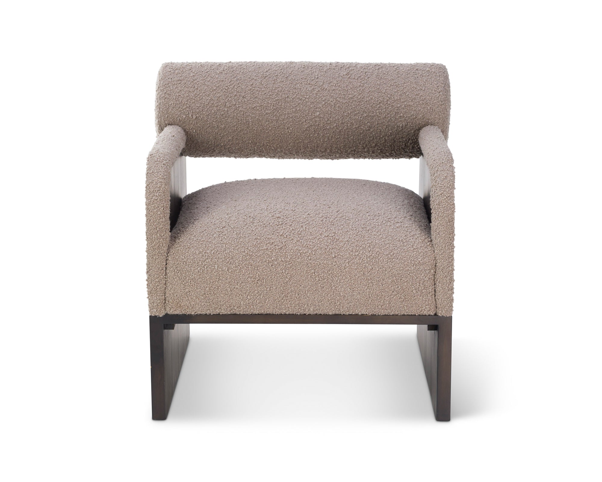 Elis Occasional Chair  -  Beverly Boucle Espresso Grey