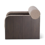 Elis Occasional Chair  -  Beverly Boucle Espresso Grey