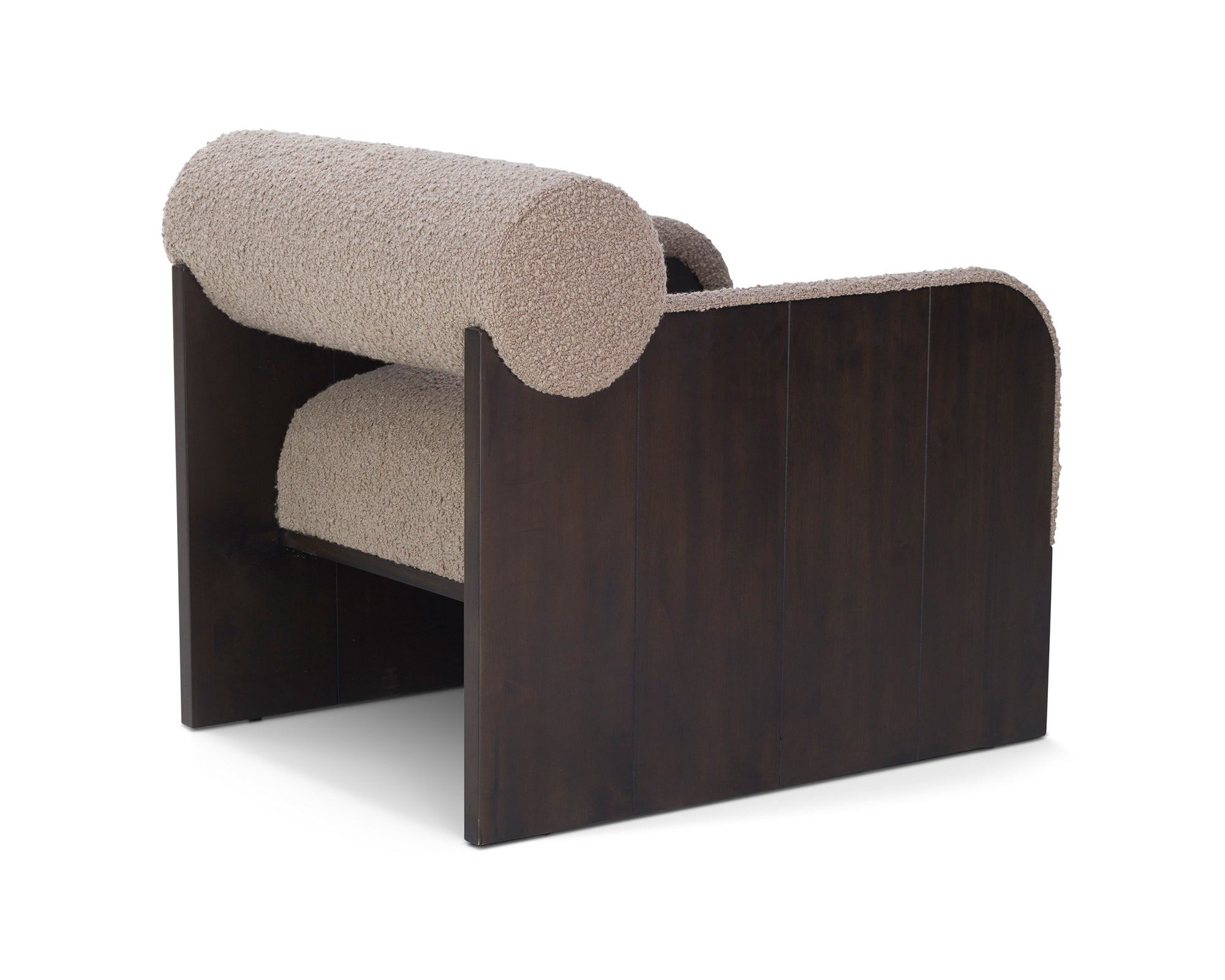 Elis Occasional Chair  -  Beverly Boucle Espresso Grey