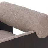Elis Occasional Chair  -  Beverly Boucle Espresso Grey