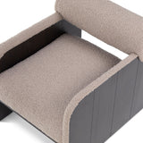 Elis Occasional Chair  -  Beverly Boucle Espresso Grey