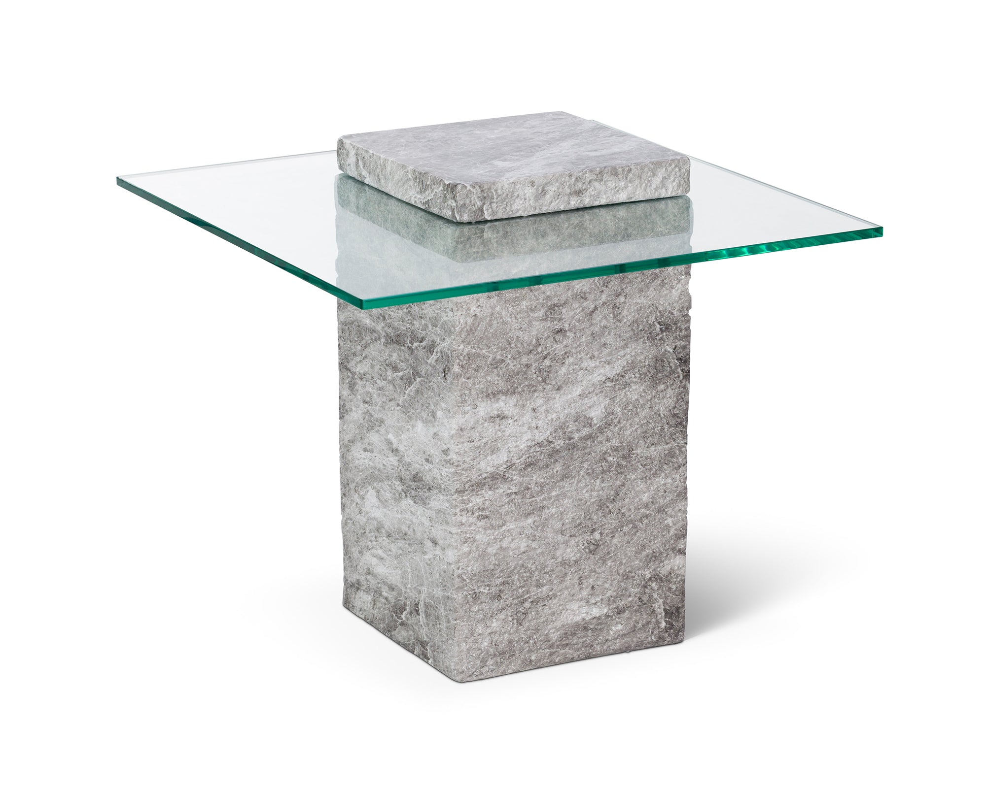 Liang & Eimil Rock Side Table – Grey Faux Marble