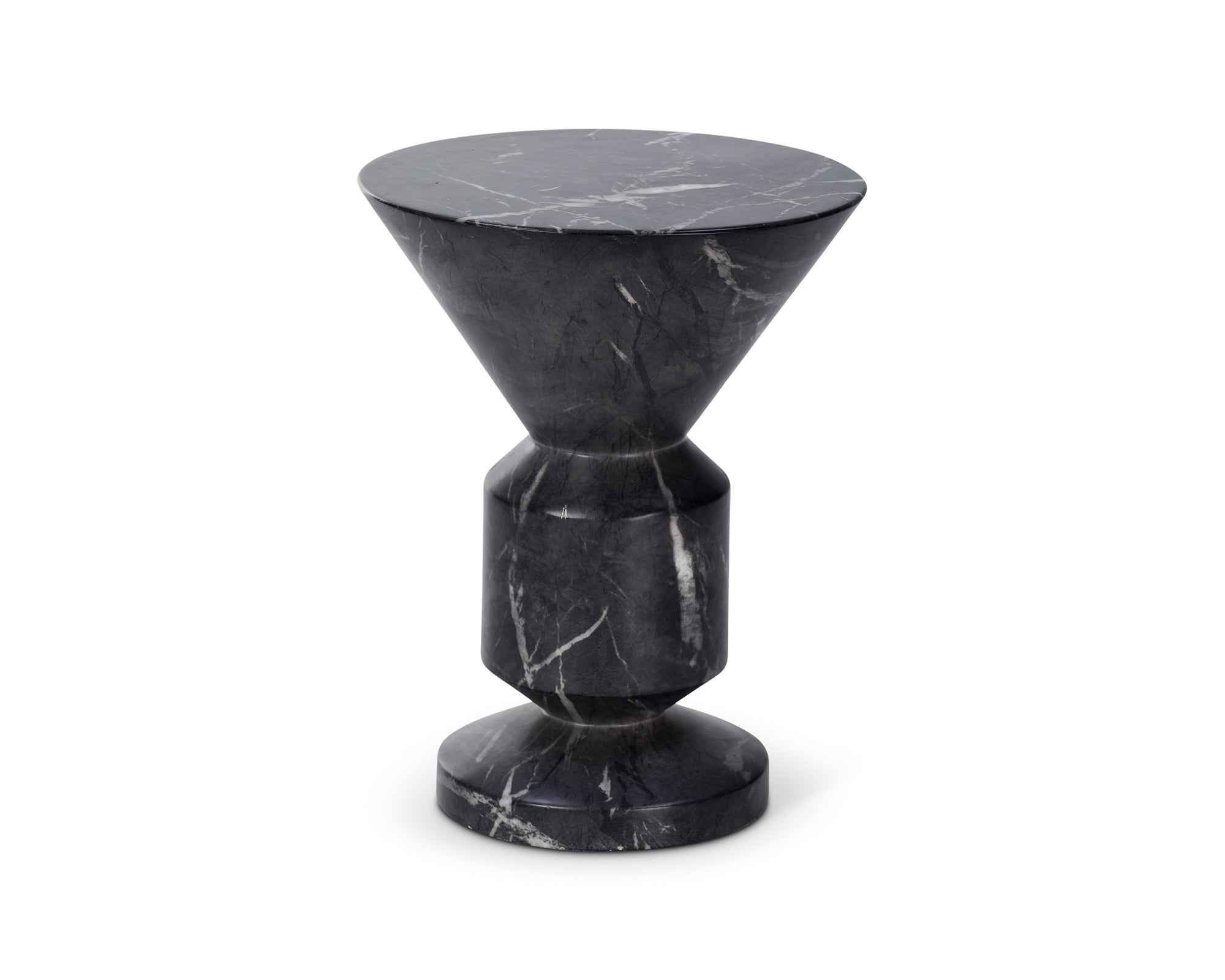 Liang & Eimil Argos Side Table – Black Marquina Faux Marble