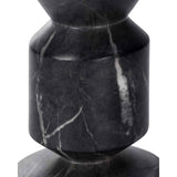 Argos Side Table - Black Marquina Faux Marble