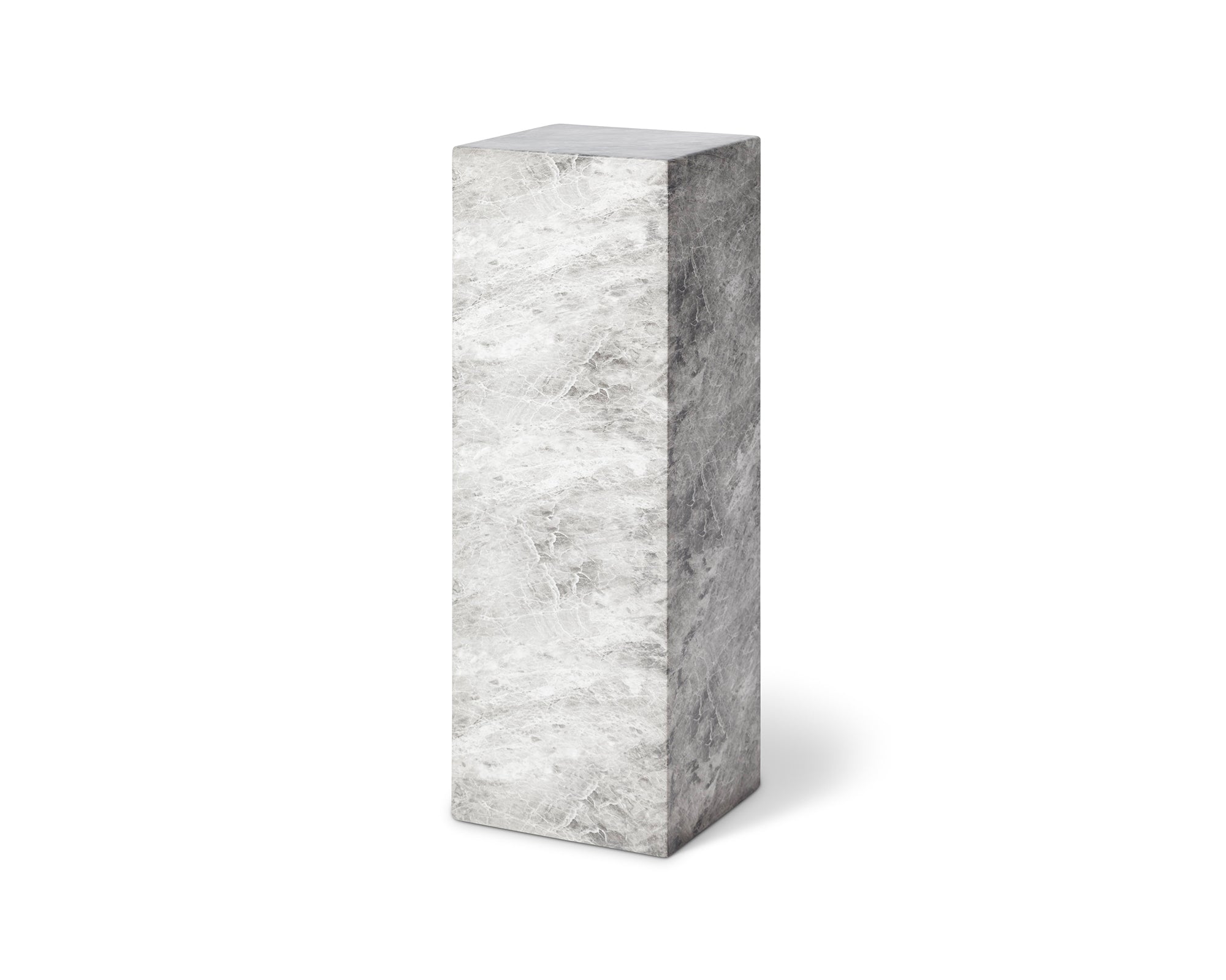 Long Pedestal  -  Grey Faux Marble
