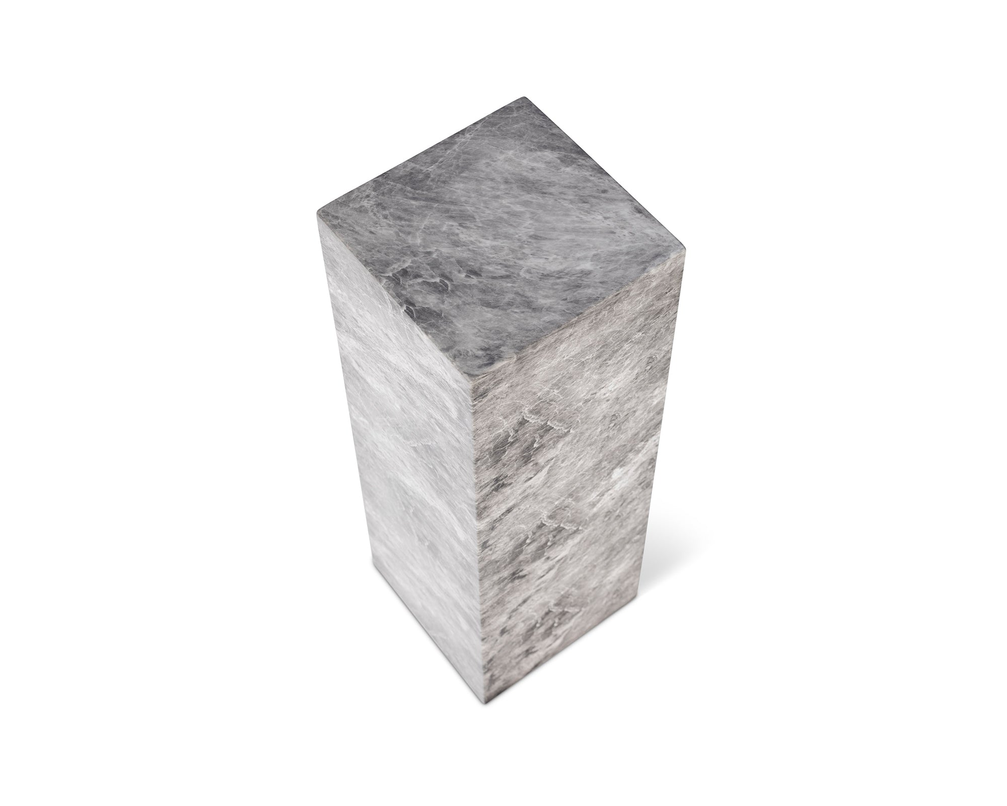 Long Pedestal  -  Grey Faux Marble