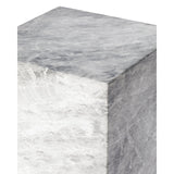 Long Pedestal  -  Grey Faux Marble