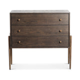 Nella Chest Of Drawer  -  Dark Brushed Brown & Hammered Dark Bronze
