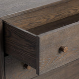 Nella Chest Of Drawer  -  Dark Brushed Brown & Hammered Dark Bronze