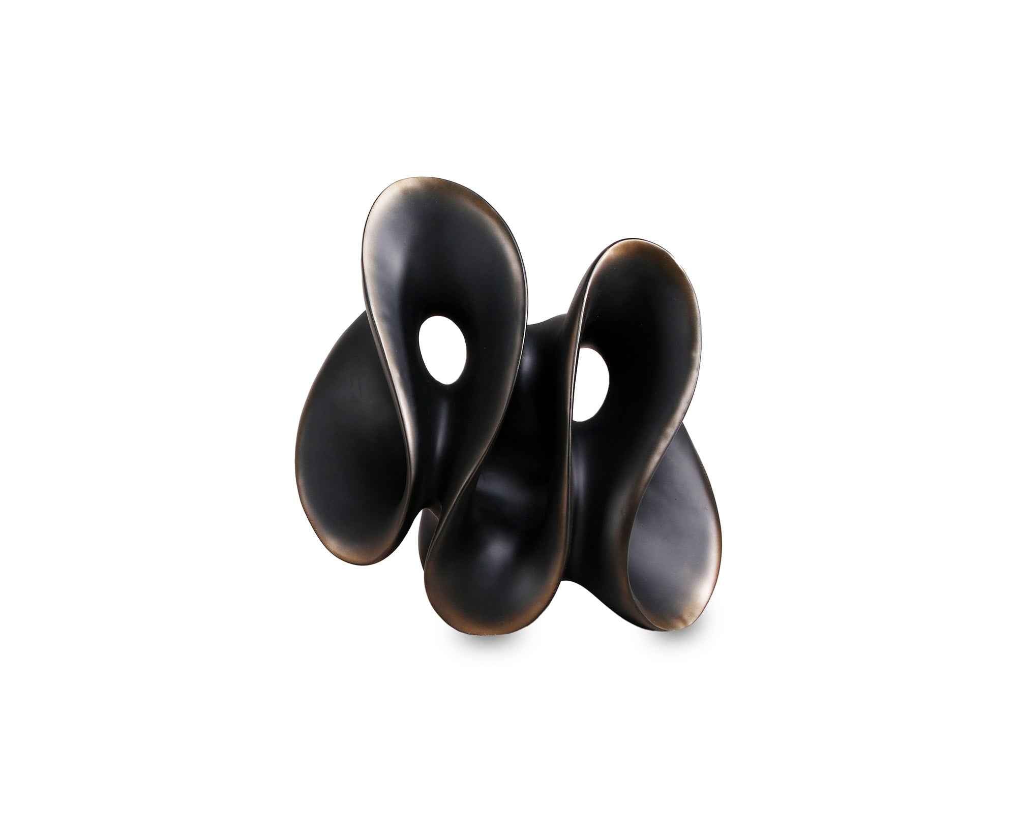 Liang & Eimil Blakely Abstract Sculpture – Dark Bronze