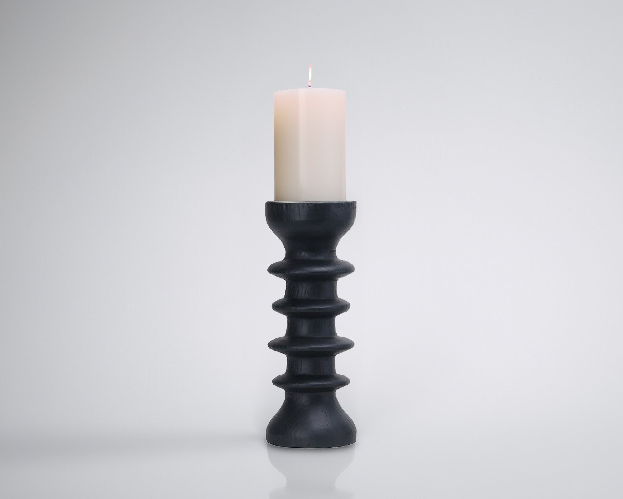 Genaro Candle Holder  -  Black