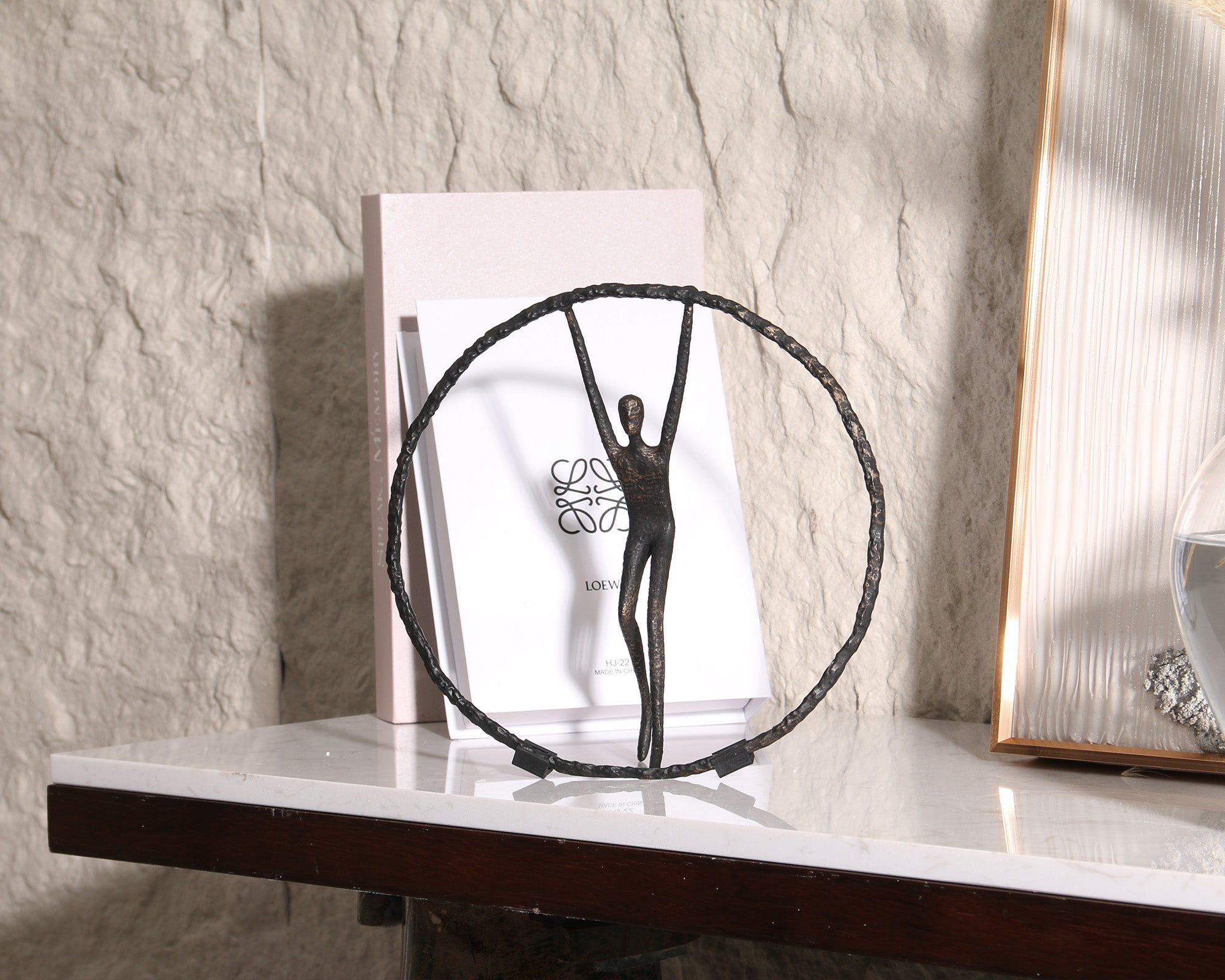 Riley Sculpture  - Black Zin Alloy