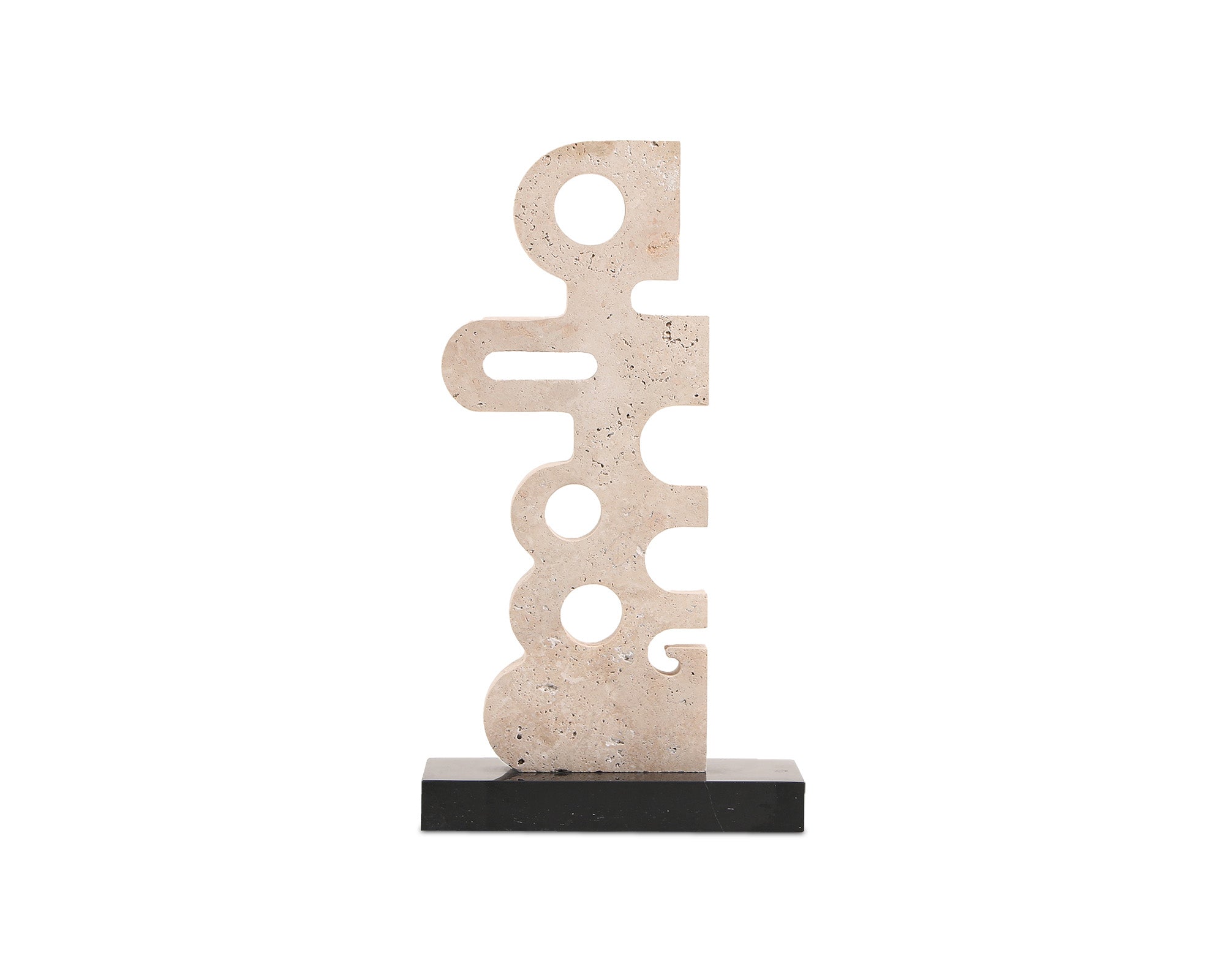 Liang & Eimil Sculpted Serenity Sculpture – Beige & Black