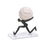 Chasing Balance Sculpture - Dark Bronze & Beige