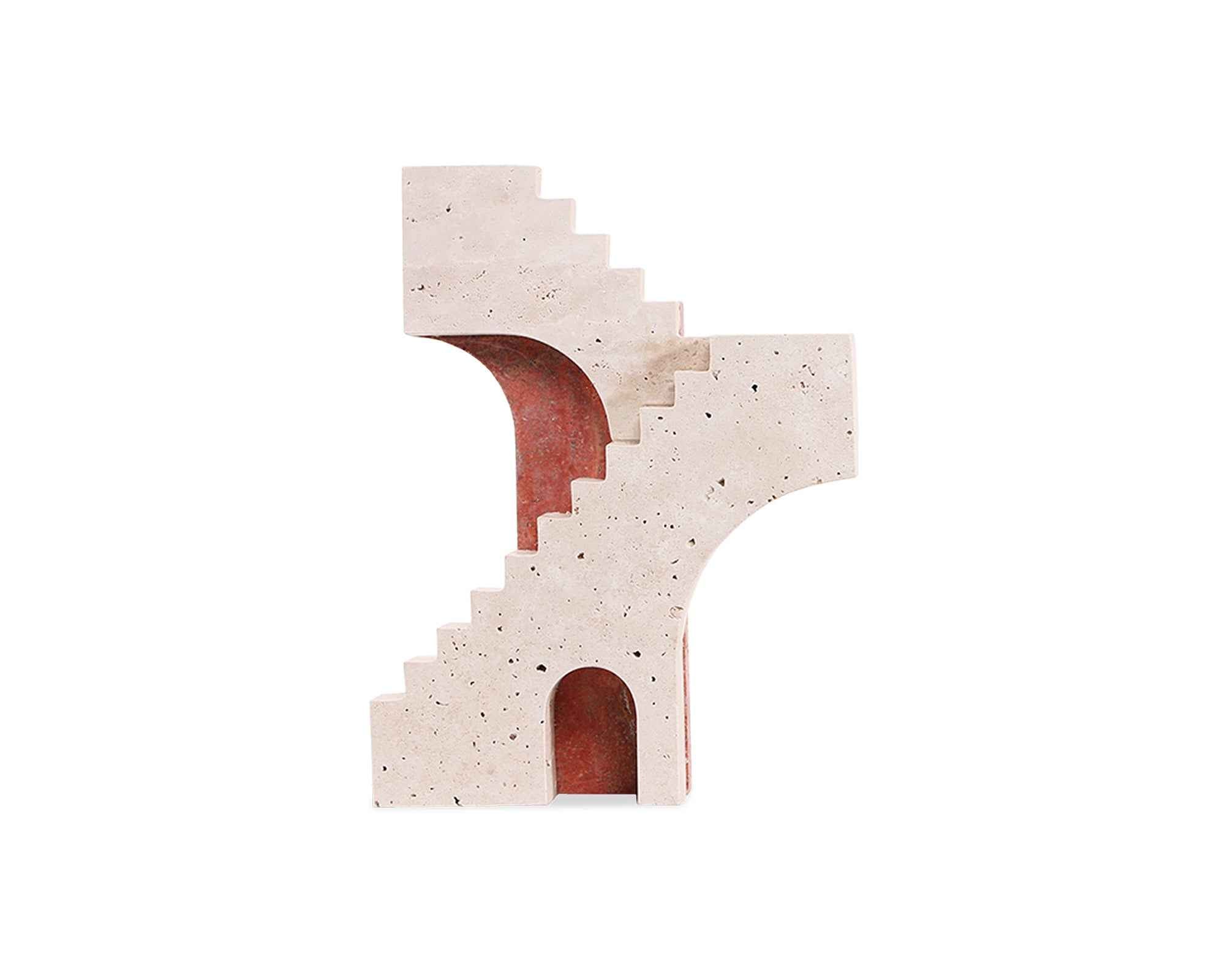 Liang & Eimil Arched Legacy Sculpture – Beige & Red