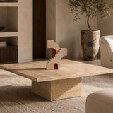Arched Legacy Sculpture - Beige Marble & Red Marble