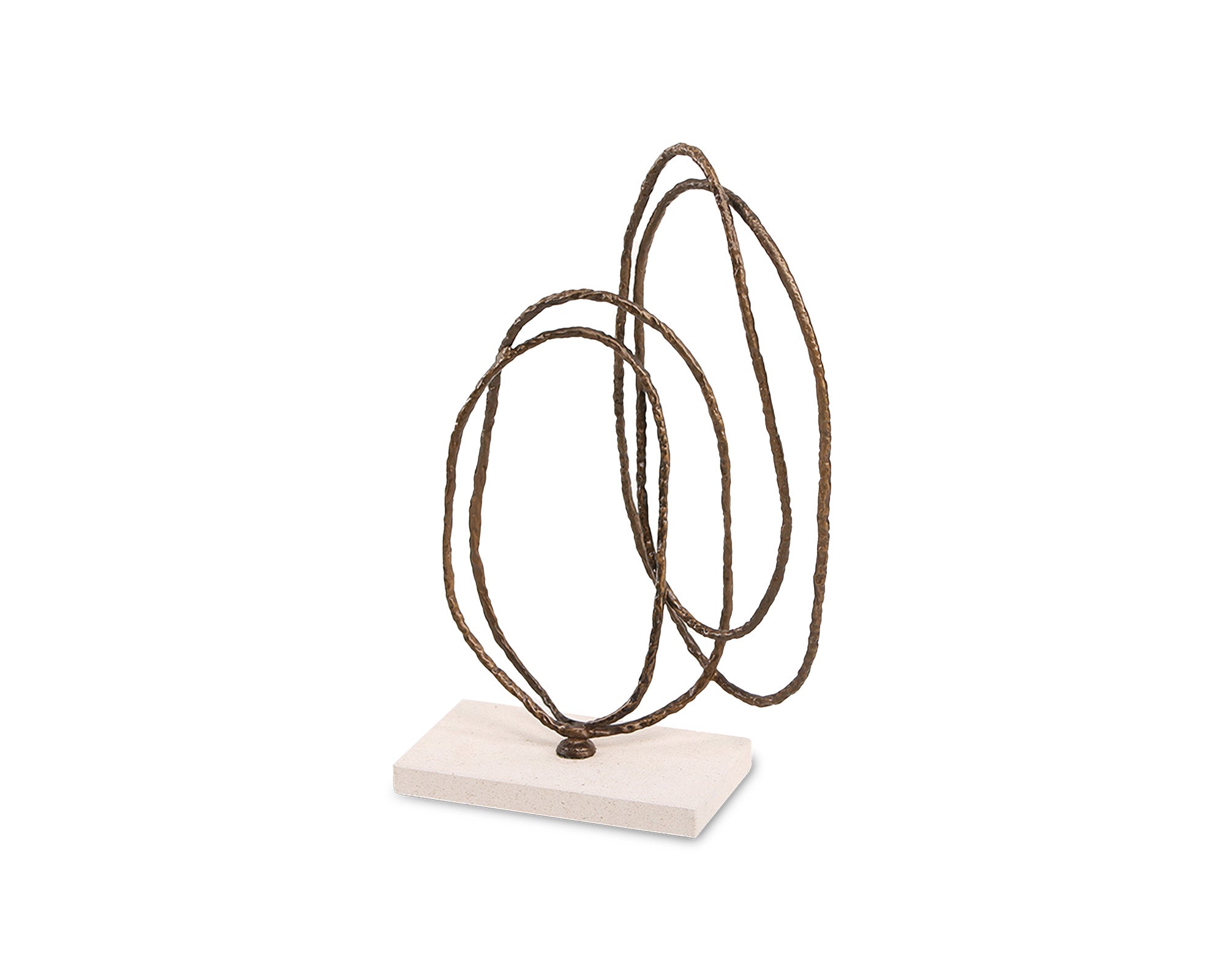 Liang & Eimil Kinetic Harmony Sculpture – Dark Bronze & Beige
