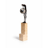Liang & Eimil Contemplation Sculpture – Dark Bronze & Light Brown