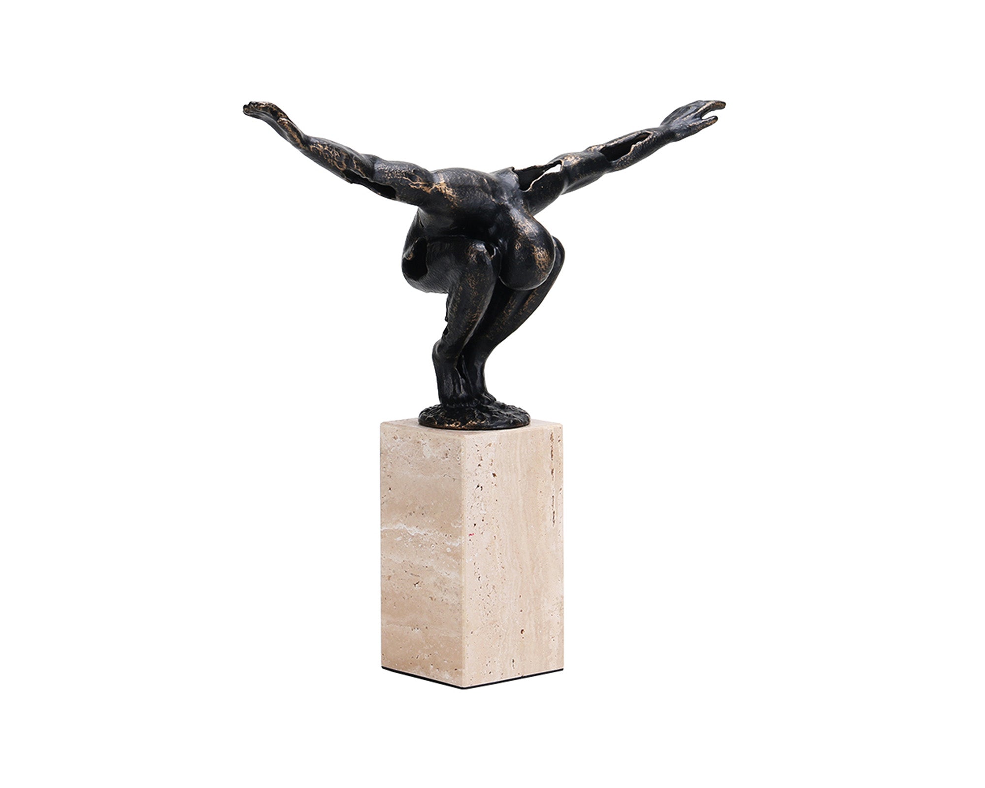 Liang & Eimil Wings of Freedom Sculpture – Dark Bronze & Beige