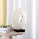 Worn by Time Sculpture  -  Beige & Black
