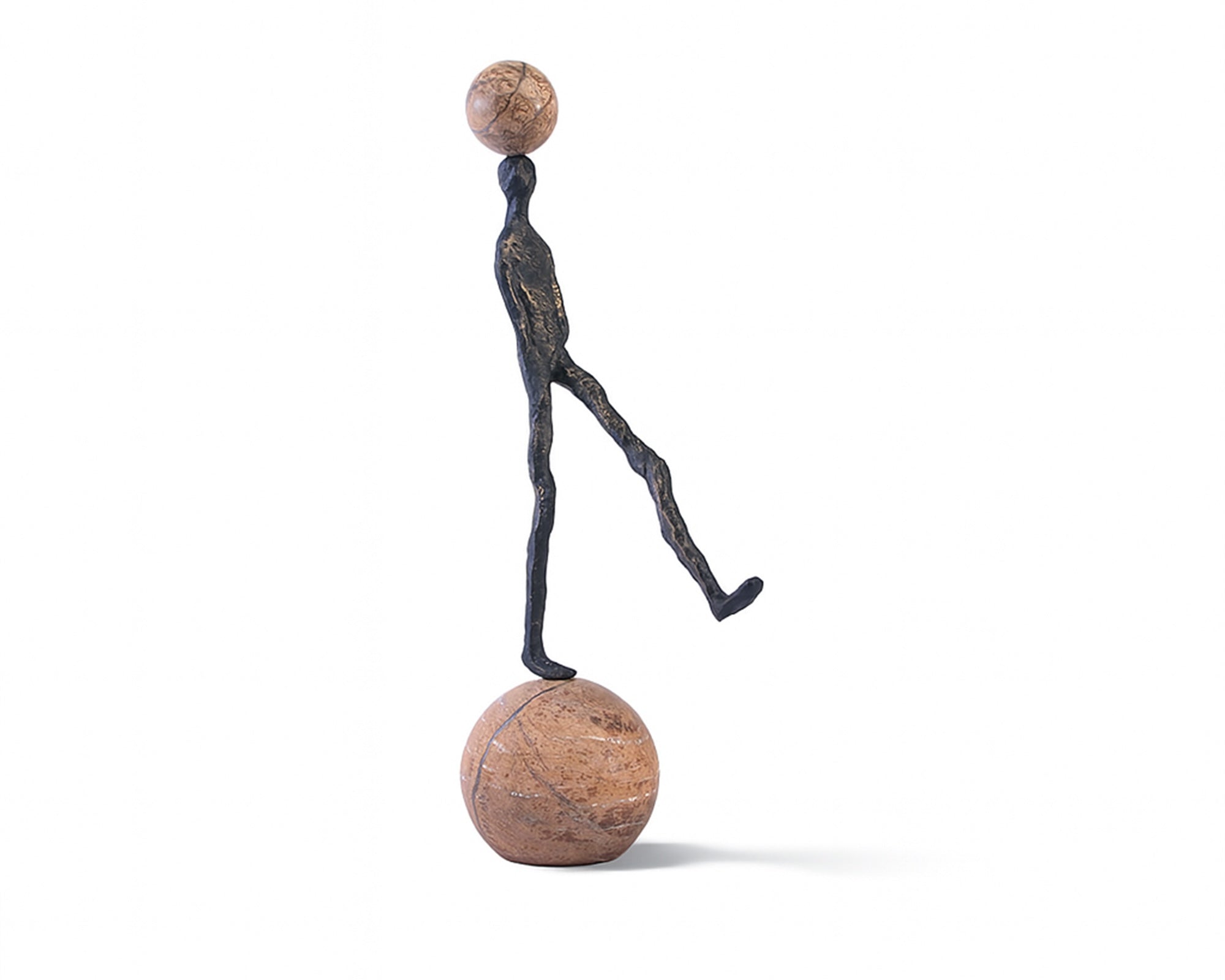 Liang & Eimil Motus Sculpture –  Dark Bronze/Marble