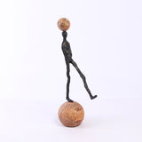 Liang & Eimil Motus Sculpture –  Dark Bronze/Marble