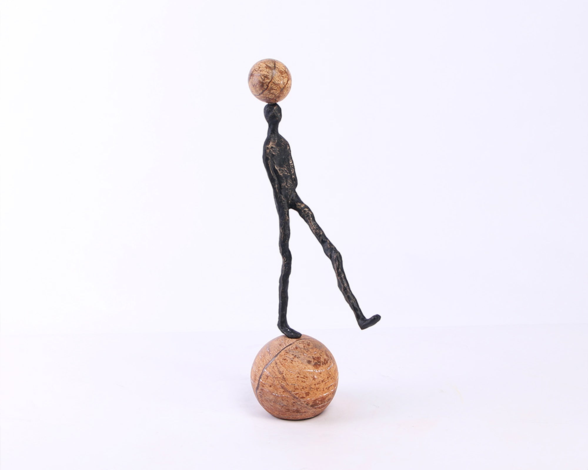 Liang & Eimil Motus Sculpture –  Dark Bronze/Marble