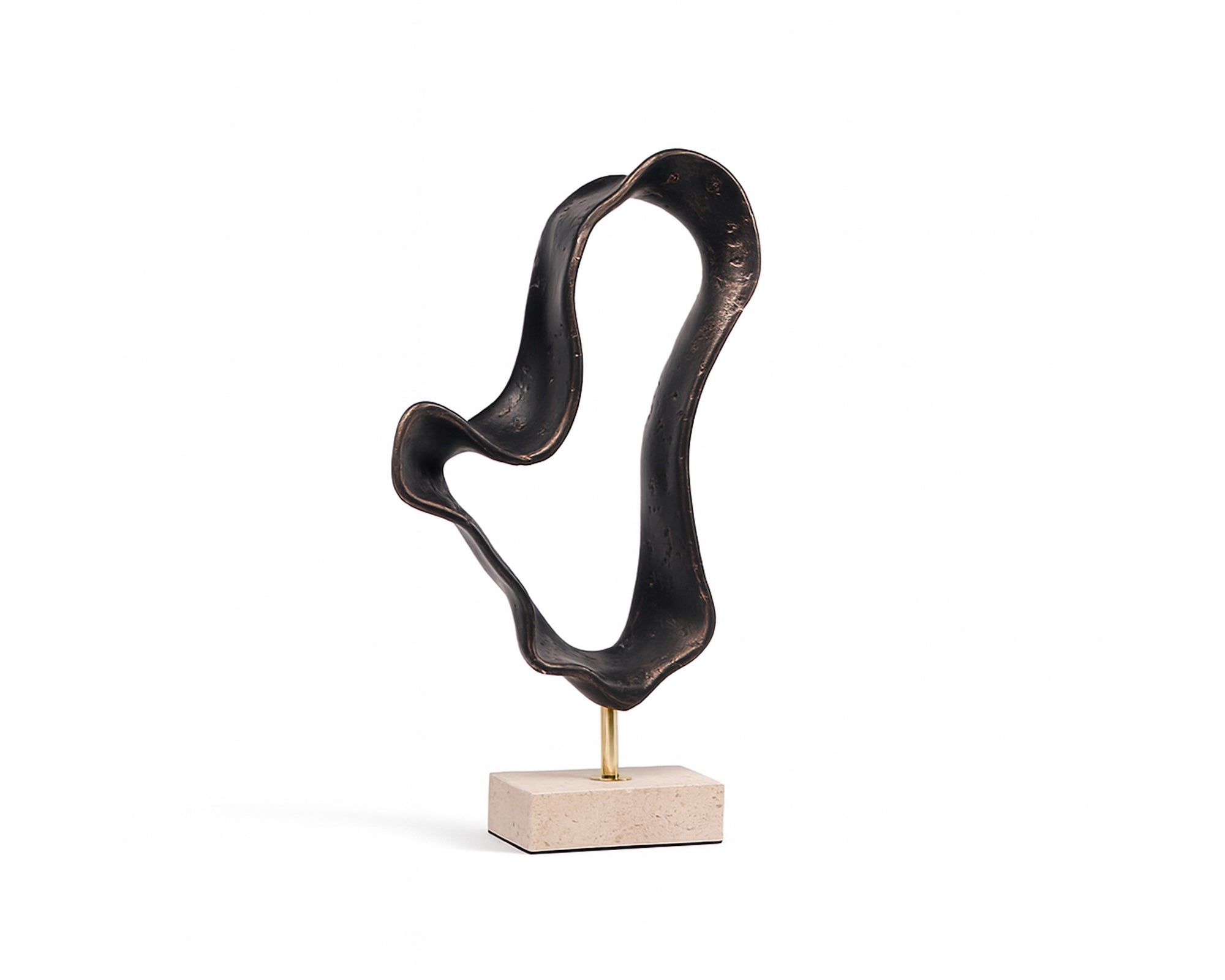 Liang & Eimil Ondra Sculpture – Dark Bronze/Marble