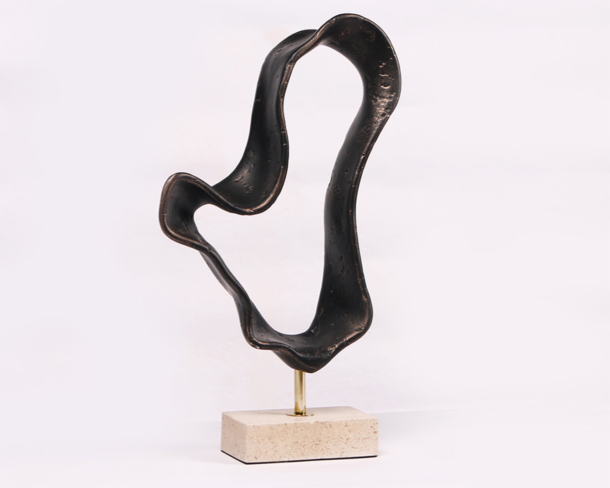 Liang & Eimil Ondra Sculpture – Dark Bronze/Marble