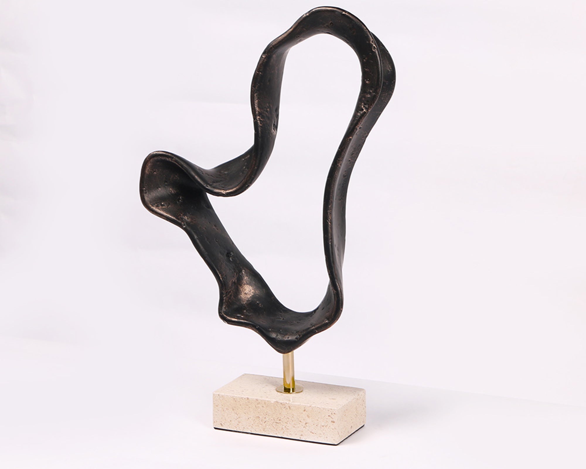 Liang & Eimil Ondra Sculpture – Dark Bronze/Marble