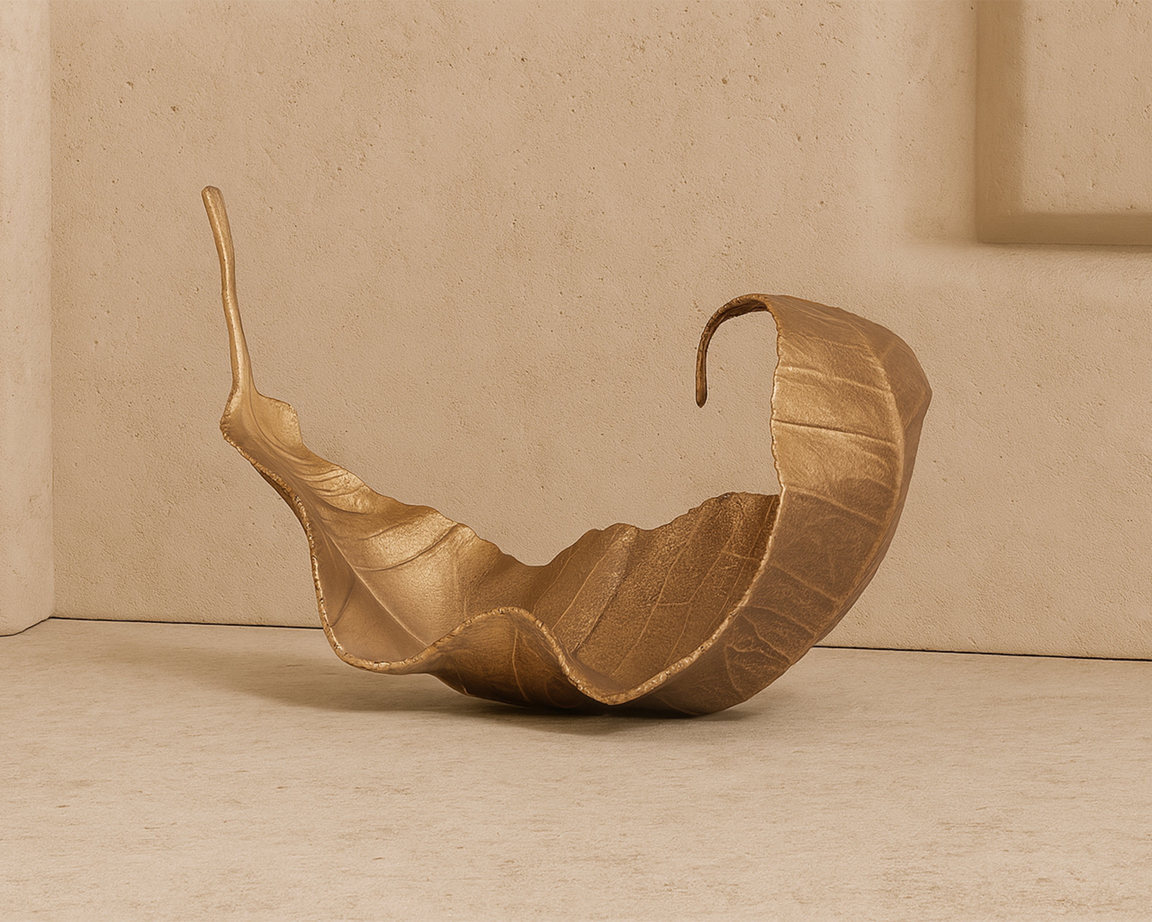 Liang & Eimil Dryas Sculpture – Golden Bronze Alloy