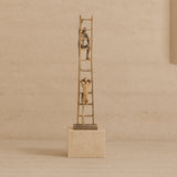 Liang & Eimil Ascensus Sculpture – Golden Bronze/Marble