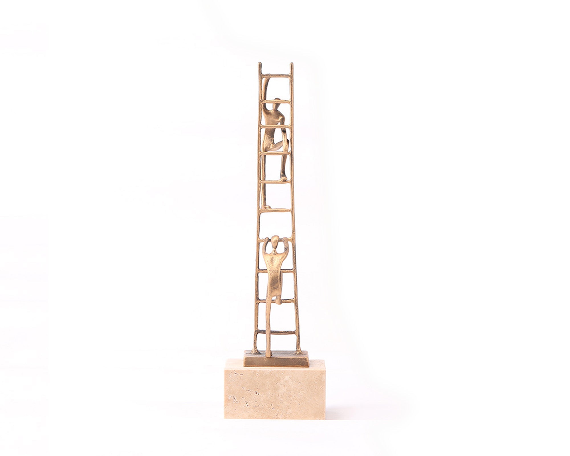 Liang & Eimil Ascensus Sculpture – Golden Bronze/Marble