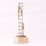 Liang & Eimil Ascensus Sculpture – Golden Bronze/Marble