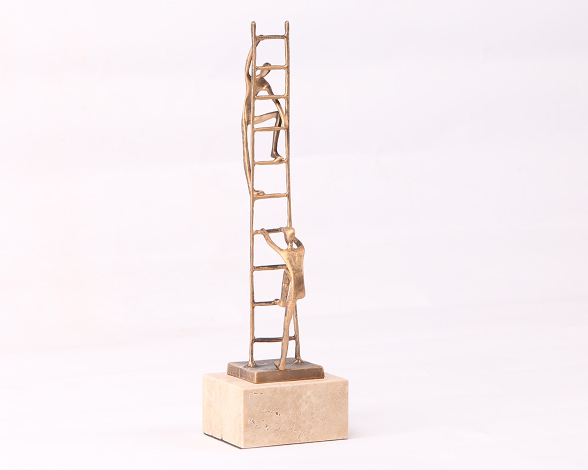 Liang & Eimil Ascensus Sculpture – Golden Bronze/Marble