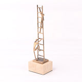 Liang & Eimil Ascensus Sculpture – Golden Bronze/Marble