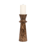 Liang & Eimil Melora Candle Holder – Dark Brown Marble